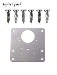 1/4/10pcs Heavy Duty Stainless Steel Cabinet Hinges Repair Kit, Includes Screws - Adjustable Door Hinges Brackets, Suitable For Bathroom, Wardrobe Doors - Easy Installation - Multicolor - View 11