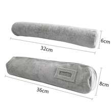 Bracelet Bangle Watch Roll Travel Pouch Jewelry Organizer, Black Gray Velvet Portable Zipper Pouch With Removable Roll Insert For Standard Size 12.5inch W X 2.8inch Diameter. (All Gray),Grey - 灰色 - 查看 10