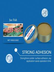 Soldering Paste - Thermal Conductive Deoxidizing Cleaning Flux For Home Electronics Repair Welding Auxiliary Agent. Our Soldering Paste Is Carefully Formulated With Isopropanol And Modified Rosin To Achieve Smooth And Efficient Soldering, Enhancing The Wetting Performance Of Solder.