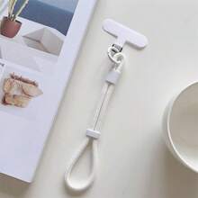 1 Peça Cordão Ajustável Multicolorido de Nylon, Durável e na Moda, Cordão Curto para Capa de Celular, Acessório Anti-Perda para Celular - Cabo curto ajustável - Visão 15