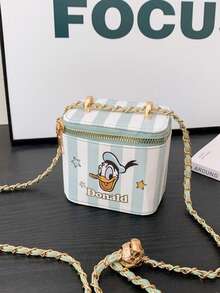 Disney 单肩包，迷你口红包，女孩钱包，时尚手提包，假日收纳包，卡通零钱包，旅行收纳袋 - 單肩斜跨 - 查看 19