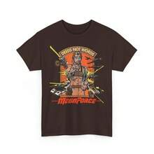 Megaforce Deeds Not Words 1982 Movie T-Shirt - Green - View 4