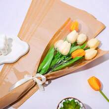 20pcs Kraft Paper Flower Boxes, Suitable For Bouquets, Flower Shop Supplies, Wedding And Flower Gift Packaging - Great For Mother's Day, Valentine's Day, Women's Day, Teacher's Day, Birthday Gifts - Multicolor - View 7
