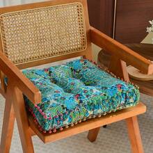 Bohemian-Style Round Meditation Cushions, Backrests, Seat Cushions, And Futons Are Thick, Soft, And Comfortable. Moroccan-Style Floor Cushions Are Also Available, Suitable For Living Rooms, Bedrooms, And Offices As Multi-Functional Home Decor. - Multicolor - View 17