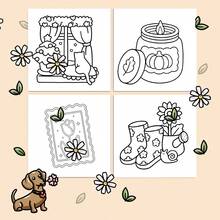 [NEW STRESS RELIEF Coloring Book] 1pc Original Coloring Book , 22 Pages Single-Sided Printing, Clear Lines And Exquisite Patterns, Ideal For Relaxation | Perfect Gift For New Year, Valentine's Day, Christmas, Birthdays, School Holidays, Perfect For Adults & Teens & Child - Multicolor - View 4