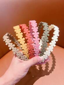 多件儿童简单百搭波浪形塑料带齿头带