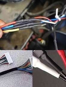 127件套黑色红色热缩管 2:1 组合装聚烯烃管汽车电缆套管包裹线束套件 - 彩色 - 查看 5