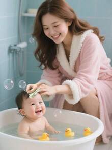 1pc Baby Silicone Soft Hair Washing Brush: Gently CleansesScalp, Say Goodbye To Crying During Baby's Hair Washing, GreatNewborn Bath Massage Tool