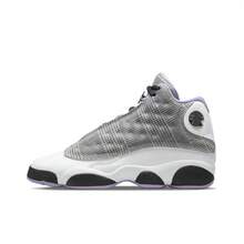 Basketball Shoes Black And White Panda Men's Shoes New Year Navy Blue Obsidian High-Top Sports Shoes - 紫灰 - 查看 1