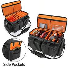 Trunab DJ Cable File Bag With Detachable Padded Bottom And Dividers Travel Gig Bag For Profional DJ Gear Musical Instrument And Accories - 如圖 - 查看 2
