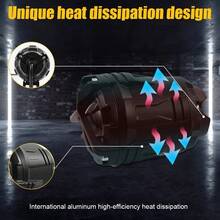 适用于汽车、摩托车、SUV的超亮40W圆形LED射灯 - 坚固的铝合金外壳，双色白/黄远近光，提供无与伦比的公路和越野可视性