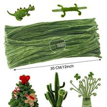 Premium Chenille-Stiele mit großer Kapazität in verschiedenen Farben - verdickte Chenille-Stiele, geeignet für Feiertagsbasteln, DIY-Modelle, Heimdekoration, Hochzeitsdekoration, Geburtstagsfeier-Dekoration, Thanksgiving-Tischdekoration, Blumenarrangements, Kunstprojekte, Büro-DIY, saisonale Ausstellungen - Verschiedenfarbig - Übersicht 2