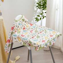 1 buc bavetă pentru bebeluși și husă pentru scaun înalt, pentru 6-24 de luni, fete sau băieți, cu mâneci lungi pentru bebeluși, articole esențiale pentru înțărcare conduse de bebeluși pentru mâncat, hrănirea bebelușilor, economisirea mizeriei