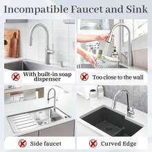 2025 New Kitchen Sink Splash Cover, Kitchen Sink Splash Cover Behind Faucet, Sink Drain Pad, Splash Pad Kitchen Sink Area Faucet Drain Pad - Black - View 4