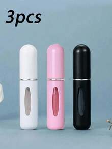 3个空香水喷雾瓶，可重复灌装的迷你喷雾瓶，口袋大小的便携式香水容器，适合旅行、上学或聚会，是海滩旅行和返校季的必备品 - 彩色 - 查看 8