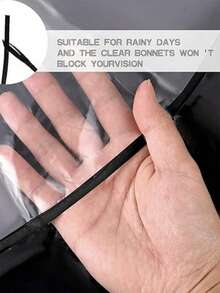 6 Pieces Rain Bonnet With Visor Clear Waterproof Rain Scarf Protect Hairstyle Plastic Rain Hats For Women