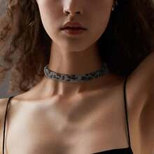 2pcs/Set Fashionable Leopard Print Fuzzy Adjustable Suit