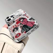 Funda para teléfono con diseño de guerrero anime, compatible con fundas ,  17,  16 Pro Max,  15 Pro Max,  13 y  12. Fabricada en TPU, ofrece protección contra golpes y caídas. Un regalo fantástico para fans del anime, familiares, amigos, seres queridos, novios/novias y ocasiones especiales. - Plateado - Ver 7