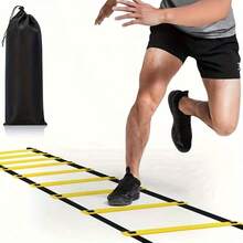 Agility Ladder Speed Agility Training Ladder Jump Rope Ladder Speed Ladder Detachable Portable Soccer Agility Ladder - Yellow - View 2