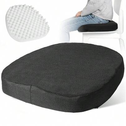 1 chiếc đệm ngồi thoải mái - Đệm ngồi massage bằng mút xốp lượn sóng - Giúp giảm áp lực lên mông cho người ngồi lâu, cung cấp lớp đệm hỗ trợ mông. Đệm tròn lượn sóng có khả năng thoáng khí, chống trượt và giảm sốc, phù hợp cho việc ngồi lâu, văn phòng, ghế xe hơi, v.v.
