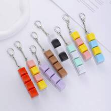 1pc Novelty Keyboard Cap Keychain - Colorful Clicky Desktop Toy, Stress Relief And Anxiety Reducer, Fun Office Decor, Unique Gift Choice