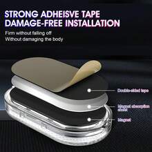 4 Pcs Luces Led Interiores Inalámbricas,Luz Led Interior para Autos,7 Colores Ajustable,iluminación Ambiental Recargable,Accesorios de Coche,Apto para Almacenamiento,reposabrazos,Puertas y Más - 4 piezas - Ver 5