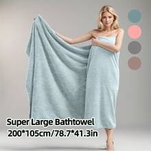 منشفة حمام كبيرة من الفليس المرجاني الناعم، سريعة الجفاف، لا تتساقط، متينة، مناسبة للمنزل والشاطئ والاستخدام الخارجي، هدية عطلة، منشفة حمام كبيرة، تصميم حديث، ملمس ناعم، مثالية لعشاق السبا والاستخدام المنزلي