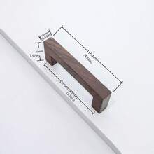 Nordic Wood Drawer Handle Solid Walnut Wood Kitchen Wardrobe Shoe Organizer Handles Dresser Knobs Cabinet Handles - Multicolor - View 12