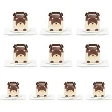 Bolsas De Regalos De Fiesta De León - Lindas Cajas De Dulces De León Para Cumpleaños Con Tema De La Jungla (MARRÓN,M) - Perro - Ver 15