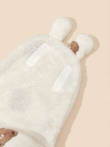 1pc Newborn Cartoon Pattern Double-Layer Plush Baby Swaddle Blanket - Multicolor - View 5