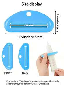 2pcs Toothpaste Squeezer, Toothpaste Dispenser, Hand Cream Squeezer, Manual Tube Roller For Toothpaste, Face Wash, Hand Cream - Multicolor - View 12