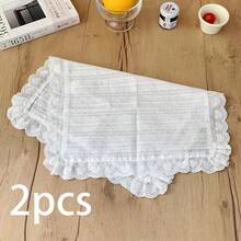 1件/2件/6件装心形蕾丝纯色餐垫，奢华高端咖啡垫，装饰餐垫，摄影 - 彩色 - 查看 19