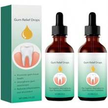 2PCS Gotas para el Crecimiento y Reparación de Encías - Gotas para el Cuidado Bucal - Tratamiento de Atrofia - Reparación de Las Encías - Cuidado Bucal Intensivo - Fórmula Avanzada(default) - Multicolor - Ver 2