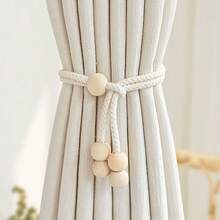 2pcs Simple Curtain Tie Backs, Adjustable Curtain Tiebacks, Curtain Rope Holders, French Voile Curtain Tiebacks, No Drill Movable Universal Curtain Decorative Tiebacks, Living Room Bedroom Decor