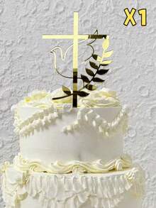 1 pièce Décorations en acrylique, Décorations de gâteau, Décorations de Première Communion et de Baptême, Pour Noël, Pâques, Anniversaire Chrétien, Décorations de Mariage Chrétien, Baptême, Cérémonie de Nomination, Décorations de Gâteau d'Eucharistie, Décorations de Table de Dessert, Décorations de Gâteau, Décorations de Cuisson, Décorations de Fête. - Modèle A - Voir 8