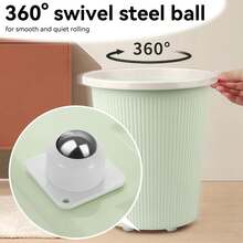 4pcs Swivel Casters With 3 Balls, No Drilling Required, Heavy Duty & Wear-Resistant, Quiet Box Bottom Sliding Casters, 360° Movable Furniture Casters With Ball Bearings - Multicolor - View 3