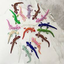 Estatua de modelo de Gecko articulado impreso en 3D, juguete coleccionable, decoración de figura creativa - Multicolor - Ver 7