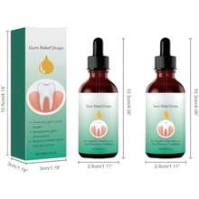 2PCS Gotas para el Crecimiento y Reparación de Encías - Gotas para el Cuidado Bucal - Tratamiento de Atrofia - Reparación de Las Encías - Cuidado Bucal Intensivo - Fórmula Avanzada(default) - Multicolor - Ver 9