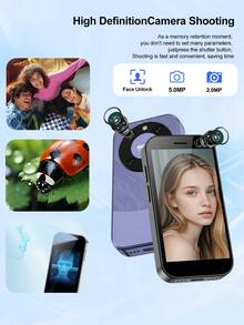 SERVO KING 9000 3.0英寸高清显示屏小型智能手机，安卓10.0系统，2000mAh电池，支持4G LTE网络，具备人脸识别功能，迷你手机 - 黑色 - 查看 10