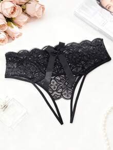Sexy Lingerie Lace With Bowknot Ladies' Erotic Underwear