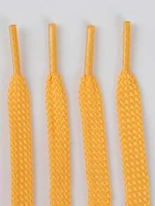 1 Pair Thick Woven Solid Color Basic Polyester (Polyester) Shoelaces, All-Season Outdoor Casual Shoes Replacement Accessories Rope - Multicolor - View 33