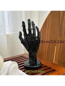 1件未来主义赛博朋克机械臂雕像,黑色手掌,游戏手柄支架,耳机支架,桌面装饰,送给游戏玩家和男士的完美礼物,掌上游戏手柄收纳,家居,客厅,游戏室,桌面支架装饰 - 彩色 - 查看 9