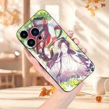 Funda de  de Moda con Patrón de Bendición Oficial Celestial, a Prueba de Golpes con Protección de Lente, Compatible con  11/12/13/14/15/16 Pro Max/Plus - Mezcla de colores - Ver 3