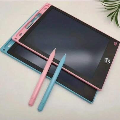 Tablet de Desenho Colorido LCD, Tablet de Escrita LCD, Bloco de Anotações e Desenho de Volta às Aulas, Equipado com Caneta Stylus, Quadro de Escrita Eletrônica Multifuncional, Ferramenta de Aprendizado Educacional, Quadro de Desenho Mágico, Quadro de Escrita Apagável Grafite Colorido, Bloqueio ou Apagamento de Um Toque, Bloco de Escrita Inteligente Livre de Poeira e Reutilizável