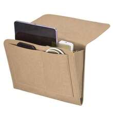 1 件毛毡床边沙发收纳盒，带 3 个口袋的挂袋，可容纳杂志、书籍、平板电脑、iPad、电缆、遥控器、水瓶等。多功能家居收纳盒适用于卧室、客厅、儿童房、宿舍床、沙发、双层床、大学宿舍床等。