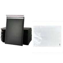 20pcs/Pack Black Thick Shock-Proof Self-Adhesive Waterproof Bubble Bags, Universal Packaging - Black - View 14