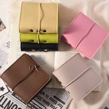 Mini Instant Camera Soft Leather Pocket Photo Album, 25 Sheets 50 Pages Refillable Mini Album With 3-Ring Transparent Photo Card Loose-Leaf Holder, Idol/Star Fan Card, Couple Photo, Portable Collection Book, Card Album, 3-Inch Photo High-Quality Loose-Leaf Photo Album - Multicolor - View 4