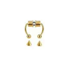 1Pc Women Men Fake Piering Nose Ring Earrings Fashion Punk Non Piercing Nose Clip Stainless Steel Perforation Septum Body Jewelry