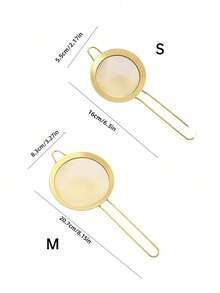 1-3pcs Stainless Steel Fine Mesh Tea Strainer With Handle - Japanese Style Matcha Powder Sifter - Multicolor - View 19