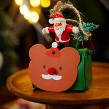 Christmas Atmosphere Decorative Frosting Cookie Box Baking Cookies Candy Transparent Box Houndstooth Christmas Packaging Box - 見詳情;千鳥格盒子 - 查看 11